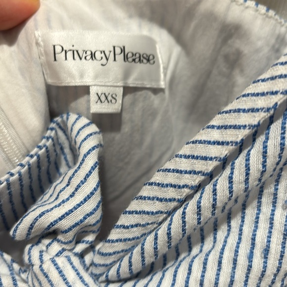 Privacy Please Hibiscus Midi in Blue Stripe size XXS - Picture 4 of 6